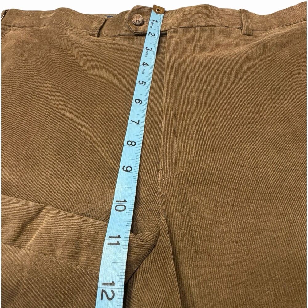 Lauren Ralph Lauren Corduroy Straight Leg Pants Textured Classic 40x32 Brown - Picture 7 of 10